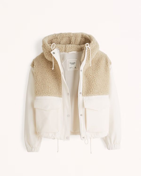 Women's Cropped Winterized Traveler Jacket | Women's New Arrivals | Abercrombie.com | Abercrombie & Fitch (US)