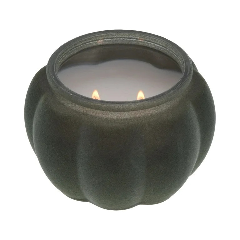 Better Homes & Gardens Fresh Cut Frasier Scented 2-Wick 10oz (284.3 g) Medium Flocked Pumpkin Jar... | Walmart (US)