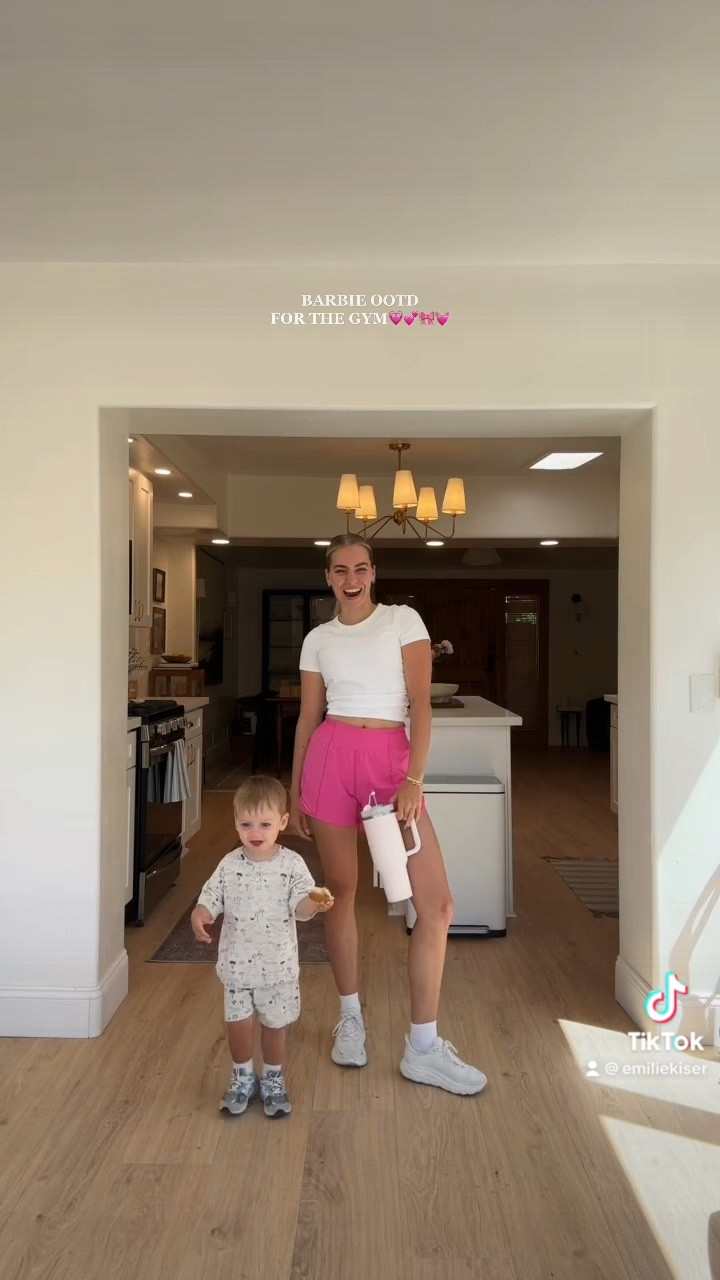 BARBIE INSPIRED GYM OUTFIT💗💓💕🎀✨