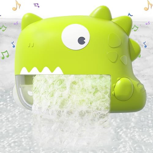 Baby Bath Toys - Bath Bubble Machine with Music, Automatic Dinosaur Bathtub Bubble Maker, Bath Toys for Kids Ages 1-3, Bathtime Shower Bathtub Toys for Toddlers, Birthday/Easter Gifts for Boys Girls | Amazon (US)