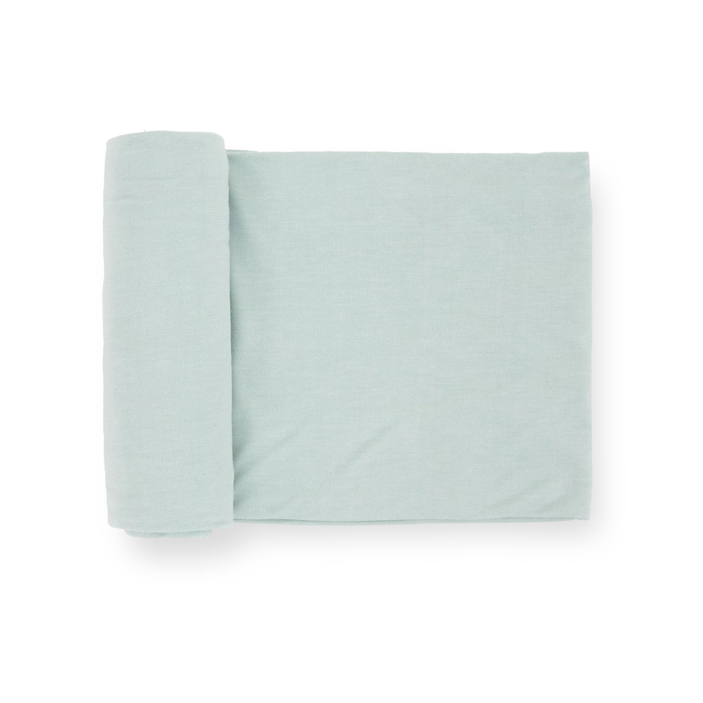 Stretch Knit Swaddle Blanket - Frost Green | Little Unicorn