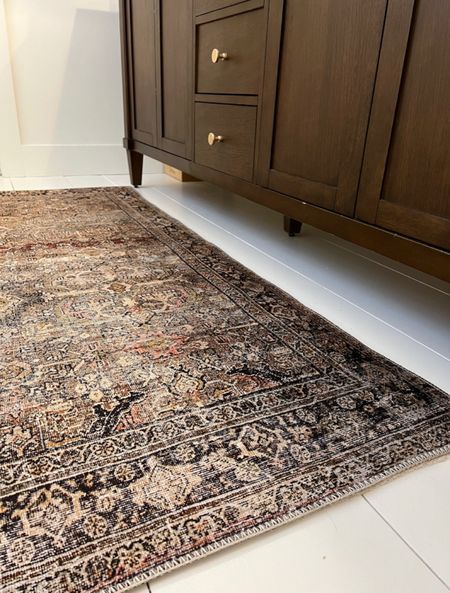 I love this rug! I would probably use it in my kitchen or somewhere else as a runner. I like a more soft area rug for my feet when I’m in the bathroom 

#LTKhome #LTKFind #LTKunder100