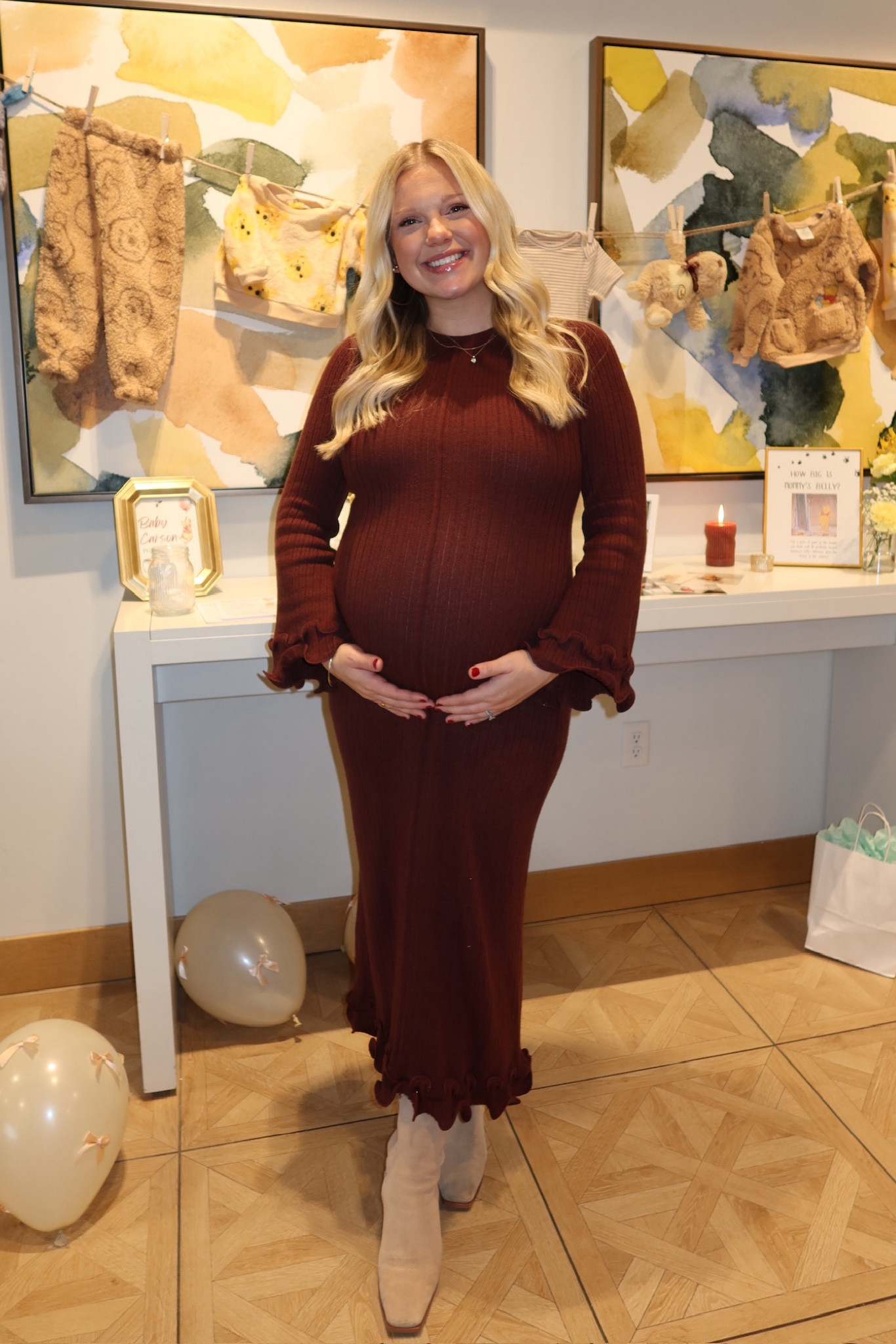 Baby shower dress! 🧸🍯🍼 

#LTKFindsUnder50 #LTKBaby #LTKBump