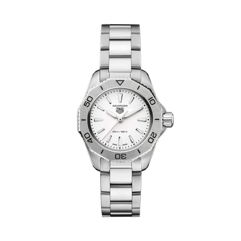 TAG Heuer Aquaracer Professional 200 Silver Quartz Watch, 30mm | Ben Bridge Jeweler