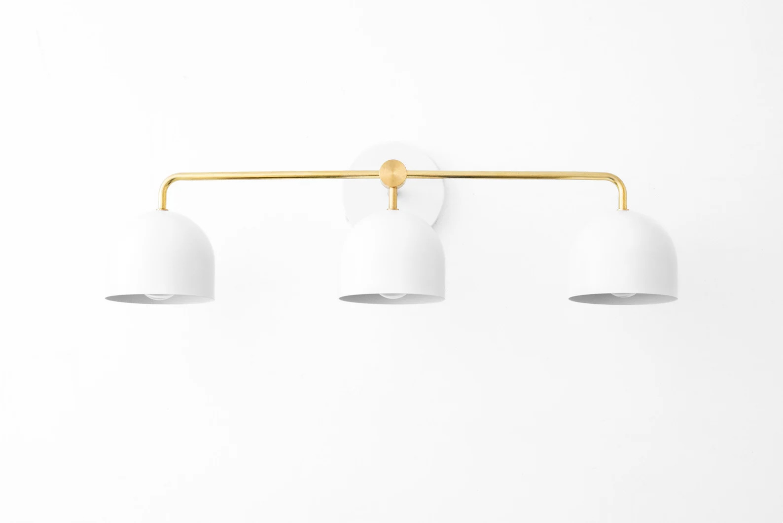 Modern Farmhouse - Green Vanity Light - Brass Lighting - Bathroom Lighting - Wall Sconce - Model ... | Etsy (US)