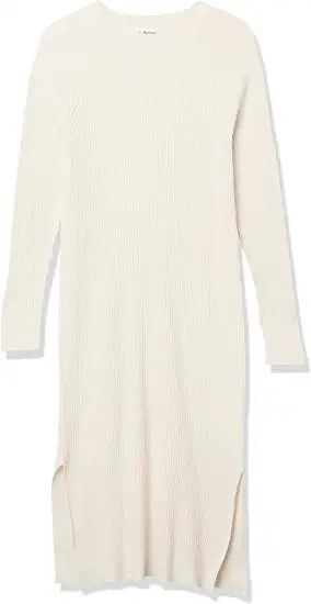 Amazon.com: The Drop Women's Renata Rib Slounge Midi Dress, Mocha, S : Clothing, Shoes & Jewelry | Amazon (US)