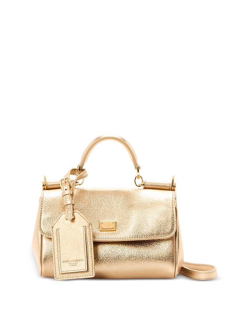 Dolce & Gabbana Metallic Leather Top Handle Bag | Bloomingdale's (US)