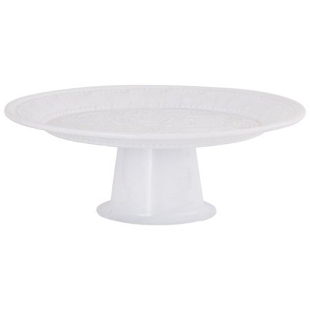 White Round Decorative Cake Stand In White - Serving Cake Stands 12.5-Inches Wide - Material: | Walmart (US)