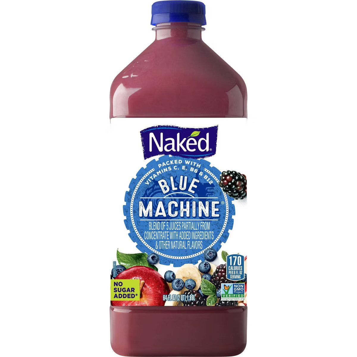 Naked Blue Machine Boosted Juice Smoothie - 64 fl oz | Target