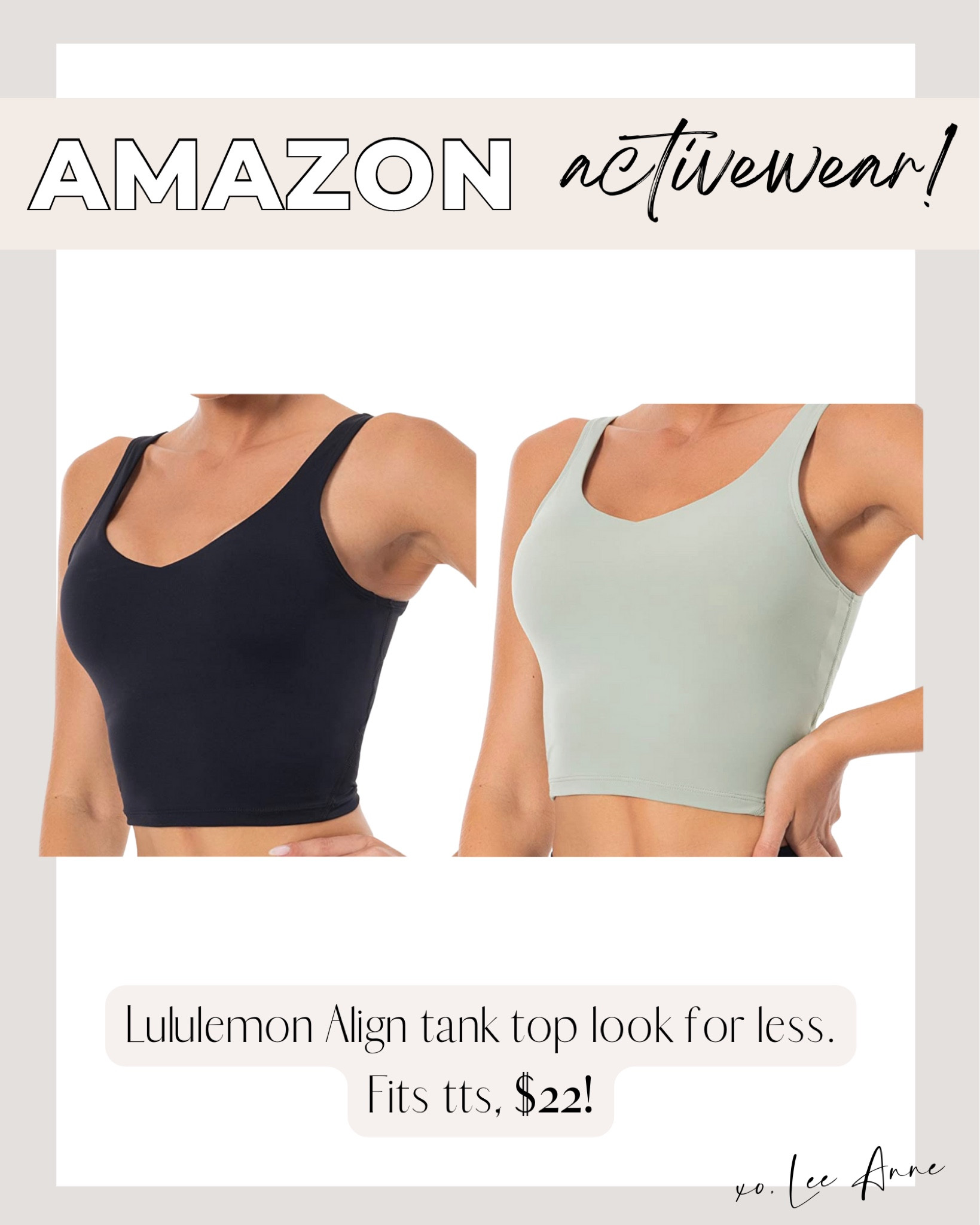 Lululemon Align tank top! 

#founditonamazon

Lee Anne Benjamin 🤍

#LTKunder50 #LTKsalealert #LTKstyletip