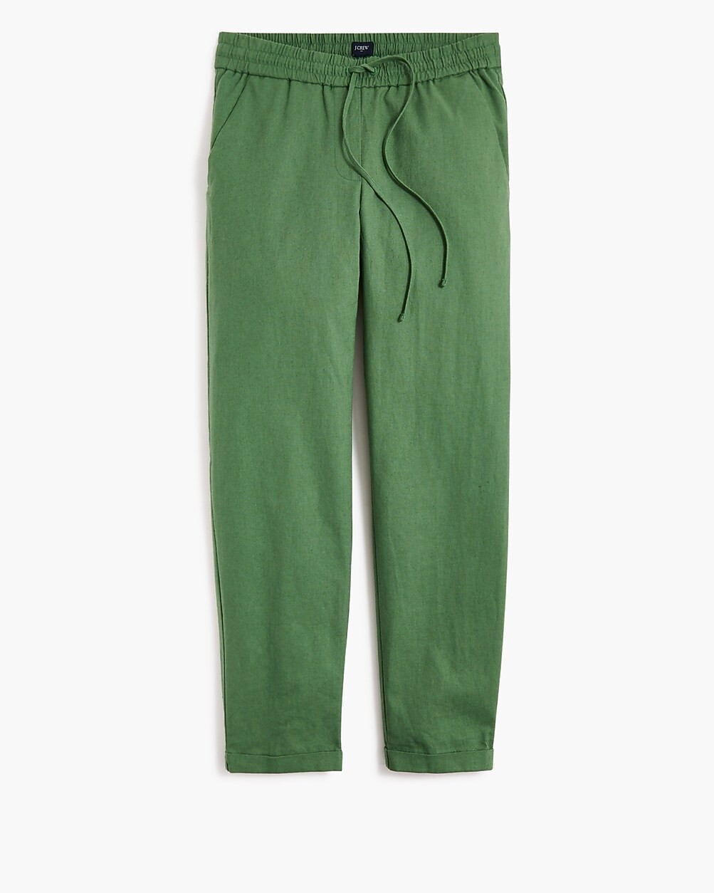 Linen-cotton blend drawstring pant | J.Crew Factory