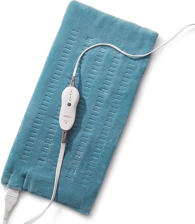 Sunbeam, Heating Pad for Pain Relief XL King Size SoftTouch 4 Heat Settings with AutoOff 12Inch x... | Amazon (US)