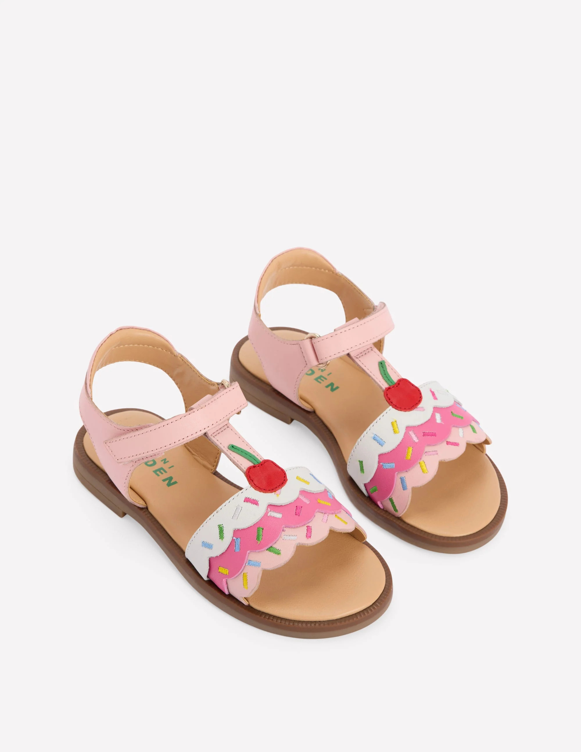 Fun Leather Sandals-Ice Cream | Boden (US)
