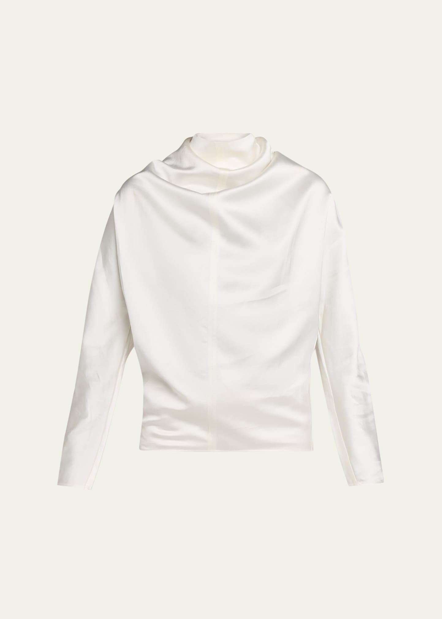 Toteme Cowl-Neck Organza Blouse | Bergdorf Goodman
