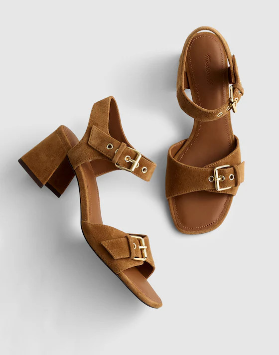 The Neeka Ankle-Strap Heeled Sandal | Madewell | Madewell