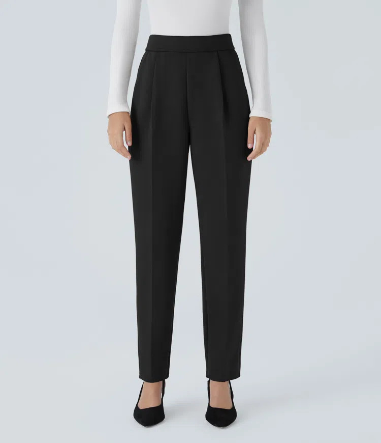 Women’s High Waisted Side Pocket Tapered Work Pants - Halara | HALARA