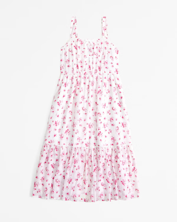 bow midi dress | Abercrombie & Fitch (US)