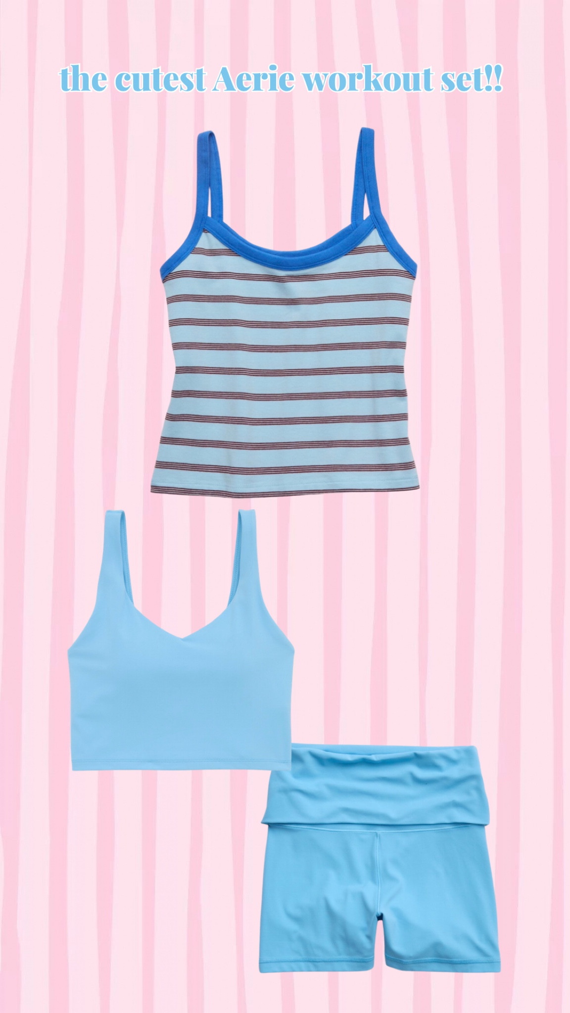 I had to order this tank but I’m so excited about this @Aerie workout set 🩵

#LTKU #LTKSeasonal #LTKActive