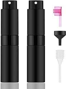 IRON BILL 2 PCS/8ml Portable Mini Perfume Atomizer bottles, Empty Refillable Spray Bottle with 3 ... | Amazon (US)