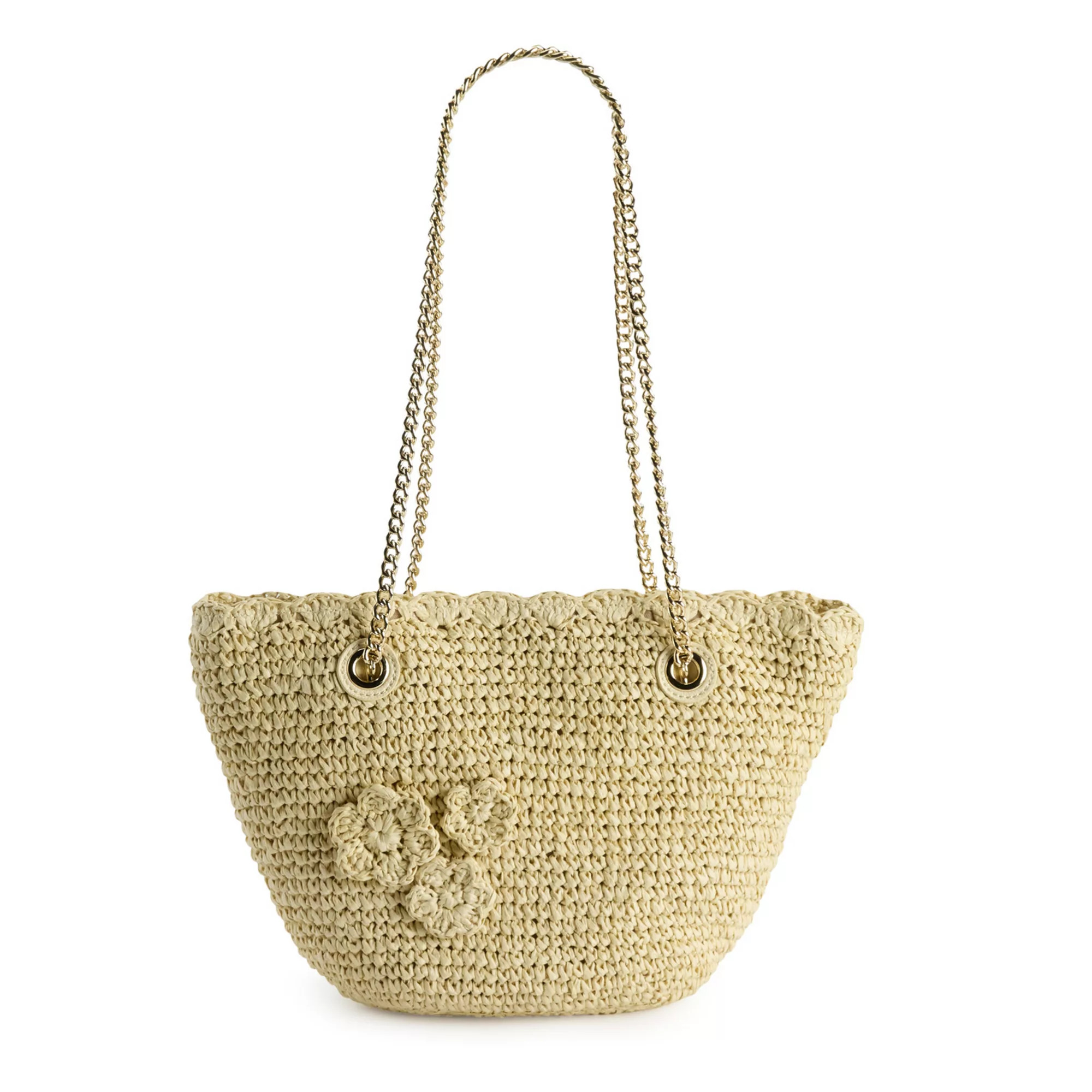 LC Lauren Conrad Shana 3D Flower Chain Shoulder Bag | Kohl's