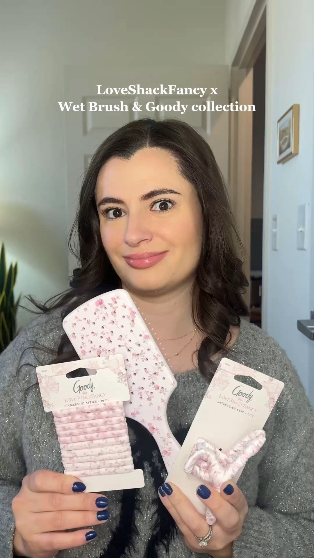 Sneak peek at the latest LoveShackFancy collaboration with Wet Brush and Goody Hair 💕🌸🎀✨

The collection is comprised of 35 items including brushes, hair ties, headbands, scrunchies, clips and bows, made in signature LoveShackFancy prints and all under $20!

Featured here: 

🩷Paddle Detangler Hairbrush in English Ivy Pink $17.99
🩷Seamless Elastics in Rosa Beaux and English Ivy Pink $7.99
🩷Fabric Wrap Claw Clip in Rosa Beaux $9.99

The limited edition collection will be available to shop at Target.com and LoveShackFancy.com starting February 27th and will be available in select stores beginning March 2nd 🩷

#LTKBeauty #LTKFindsUnder50