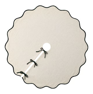 CANVASCANVAS Holiday Homecoming Collection Green Linen Tree Skirt, 48-in#151-9849-8 | Canadian Tire