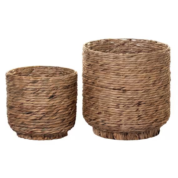 Water Hyacinth Footed Basket Basket Planter Planter Pot | Etsy | Etsy (US)