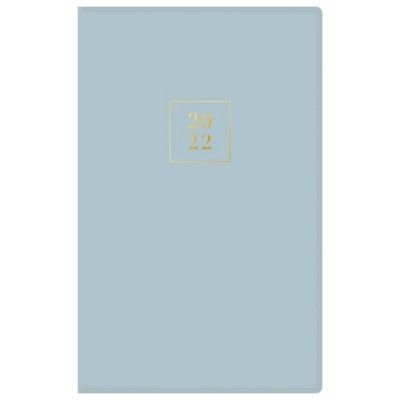 2022 Planner 5" x 8" Weekly/Monthly Bookbound Faux Leather Solid Blue - Rachel Parcell by Blue Sk... | Target