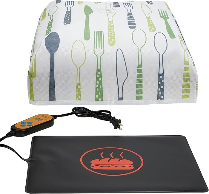 Heat Mat Fits for Fermenting Dough with Heat Preservation Cover, Sourdough Warming Mat for Yeast ... | Amazon (US)