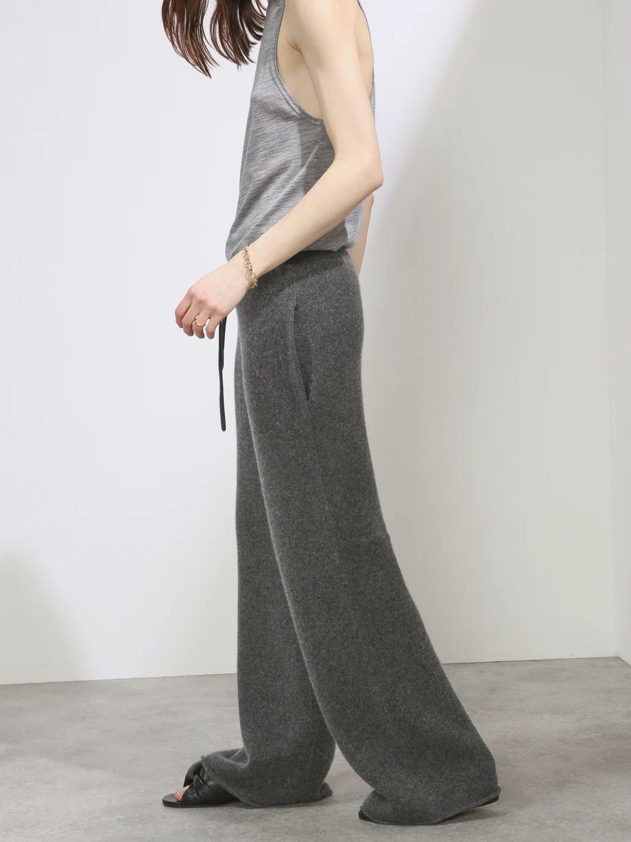 Wide-leg knitted cashmere trousers | Raey | Matches (UK)