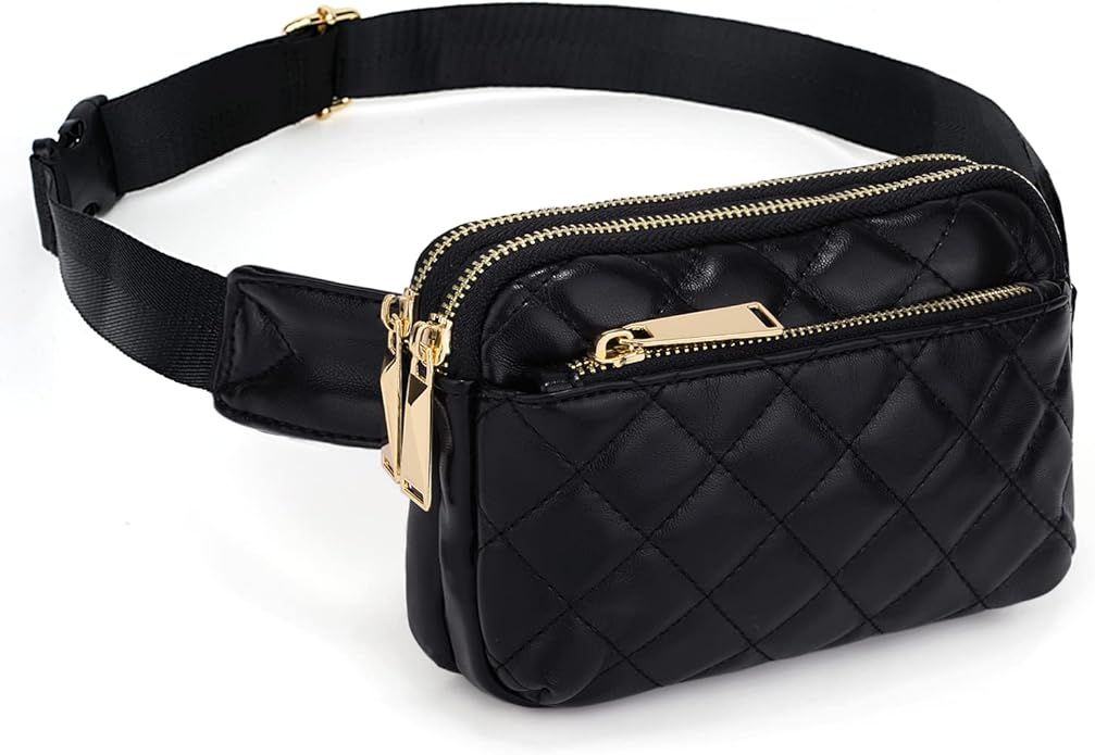 Amazon.com: UTO Fanny Pack for Women Men Belt Bag Fashion Designer Chest Waist Packs Hip Bumbags ... | Amazon (US)