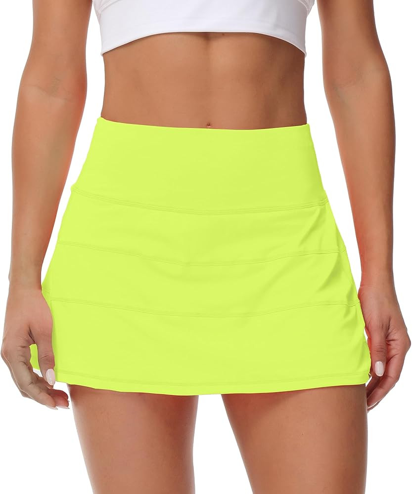 MCEDAR Pleated Tennis Skirt for Women with Pockets Women's High Waisted Athletic Golf Skorts Skir... | Amazon (US)