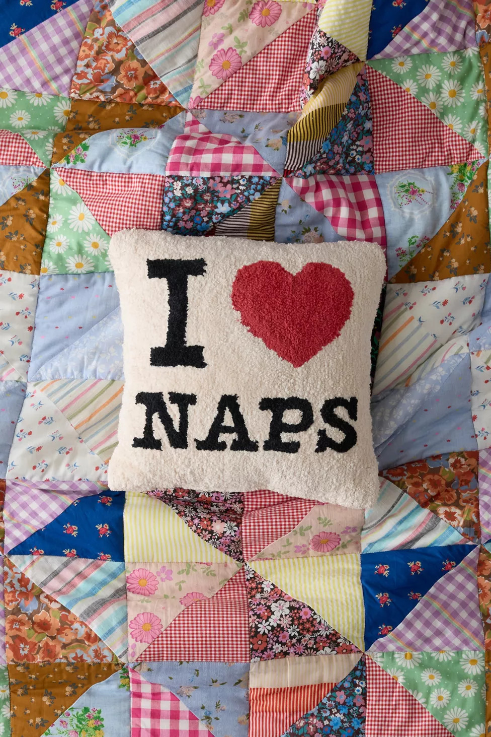I Heart Naps Fleece Throw Pillow | Urban Outfitters (US and RoW)