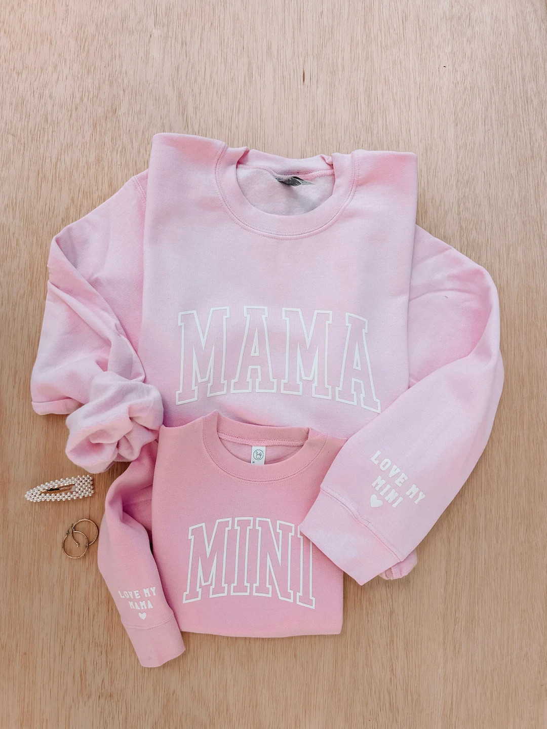 Custom Sweatshirt, Mommy and Me, Mama Crewneck, Mama Sweatshirt, Mommy and Me Outfits, Mama and M... | Etsy (US)