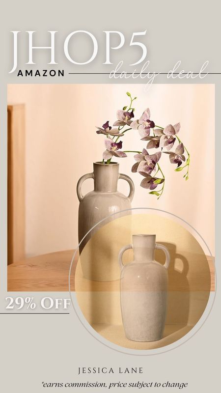 Save 29% on this gorgeous glossy finished vase with handles, perfect for spring and summer florals or standalone styling. Home decor, home accents, rustic vase, flower vase, decorative actions, shelf styling, console table styling, Amazon deal

#LTKhome #LTKsalealert #LTKstyletip