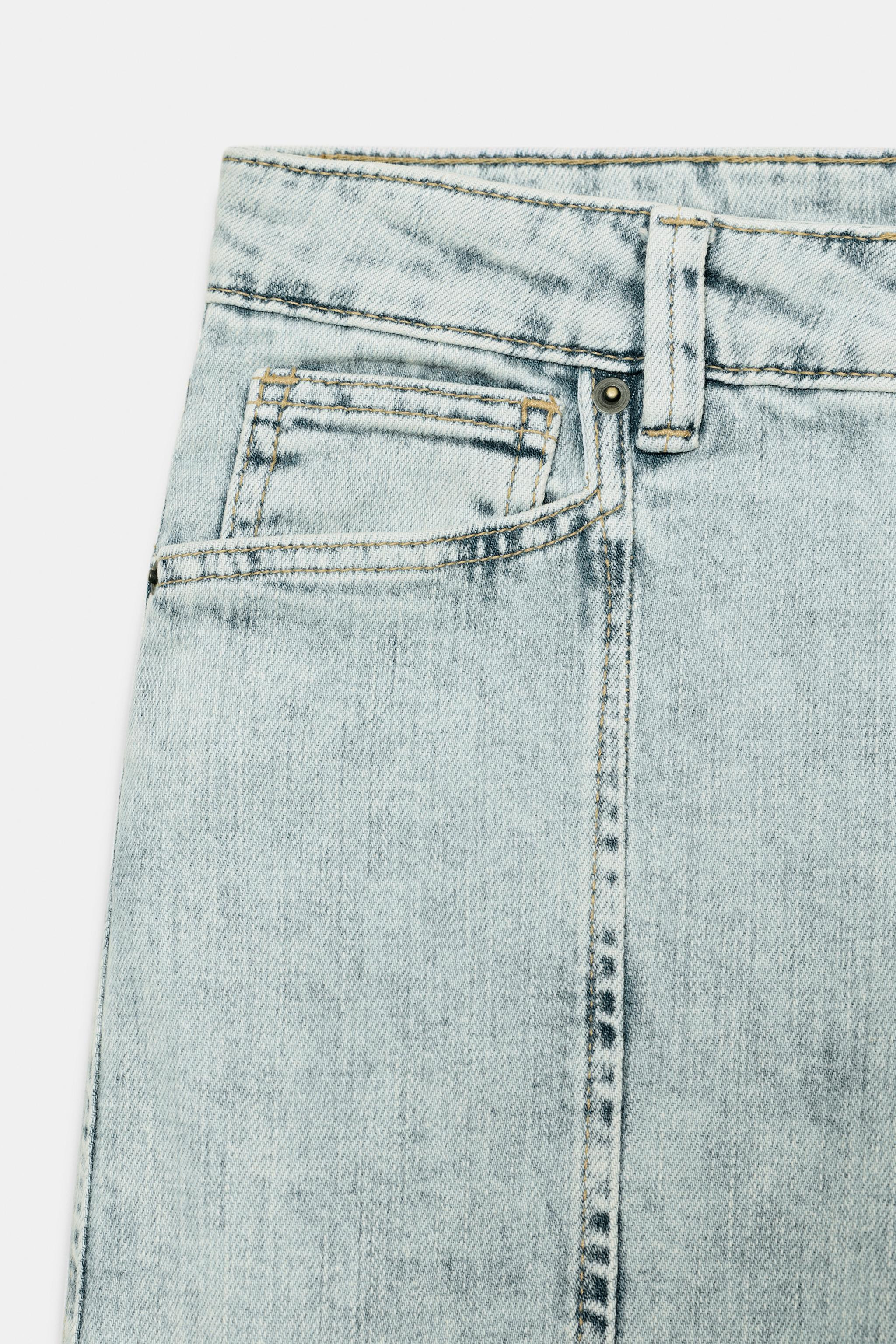 ZW COLLECTION MID-RISE CAPRI JEANS | Zara US