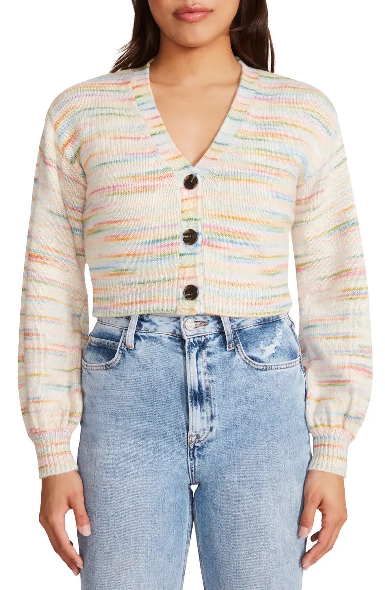Steady Space Crop Cotton Blend Cardigan | Nordstrom