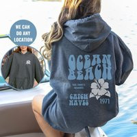 Ocean Beach Hoodie Retro Surf, Siesta Sweatshirt | Etsy (US)