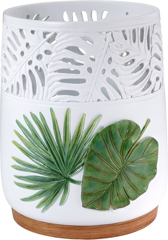 Avanti Linens - Waste Basket, Decorative Trash Can, Palm Tree Leaves Inspired Home Decor (Viva Pa... | Amazon (US)