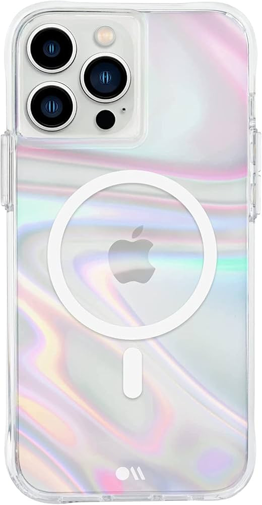 Case-Mate iPhone 13 Pro Max Case [10ft Drop Protection] [Compatible with MagSafe] Soap Bubble Pho... | Amazon (US)