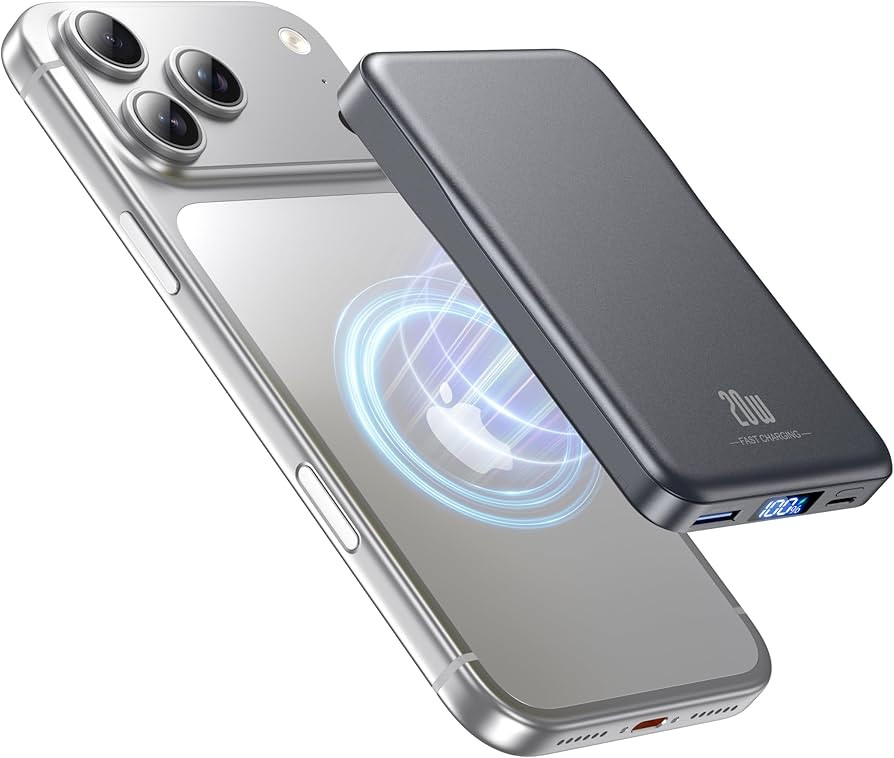 Magnetic Portable Charger, 10000mAh Power Bank, 20W Fast Charging for Magsafe Battery Pack, Trave... | Amazon (US)