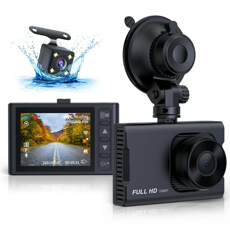 NEXPOW Dash Cam Front and Rear, 1080P Full HD Dash Camera, Dashcam with Night Vision, Car Camera ... | Walmart (US)