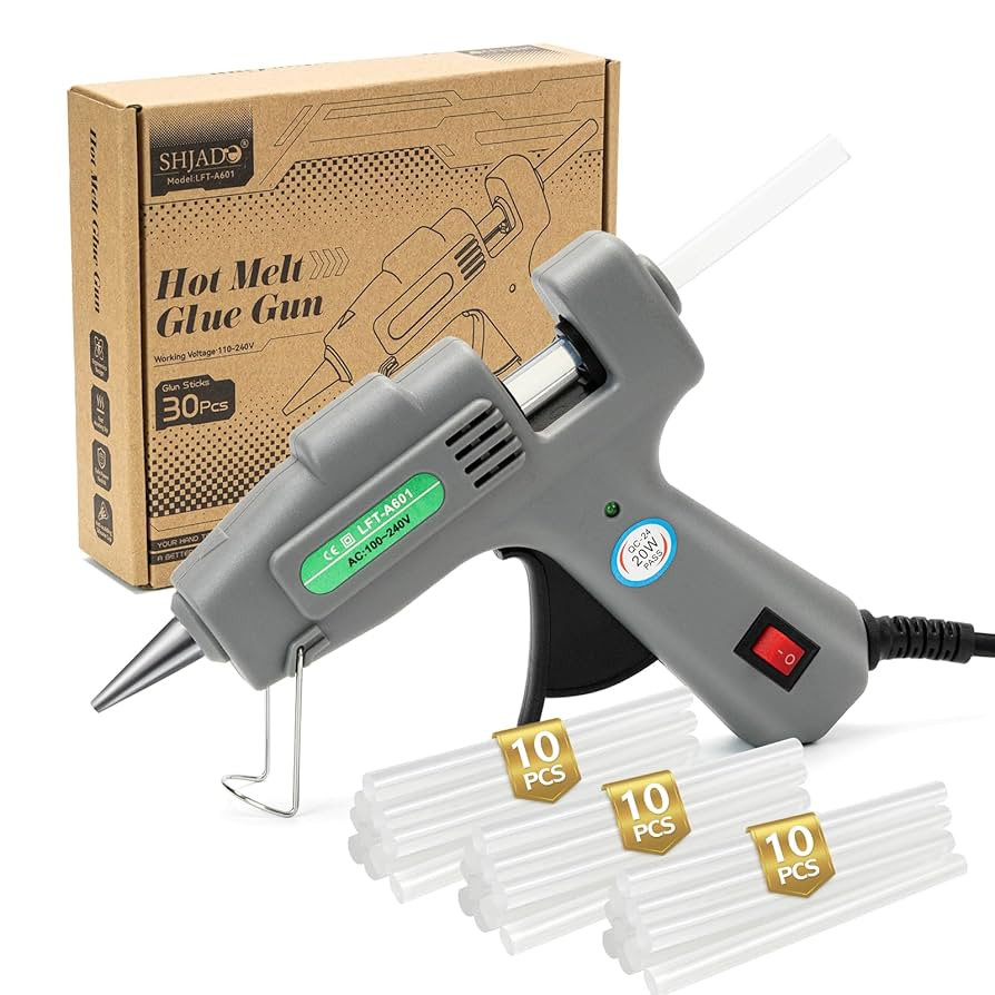 Mini Hot Glue Gun with 30 Glue Sticks, Fast Heating Hot Melt Gun, 20W Glue Gun Kit, Lightweight C... | Amazon (US)