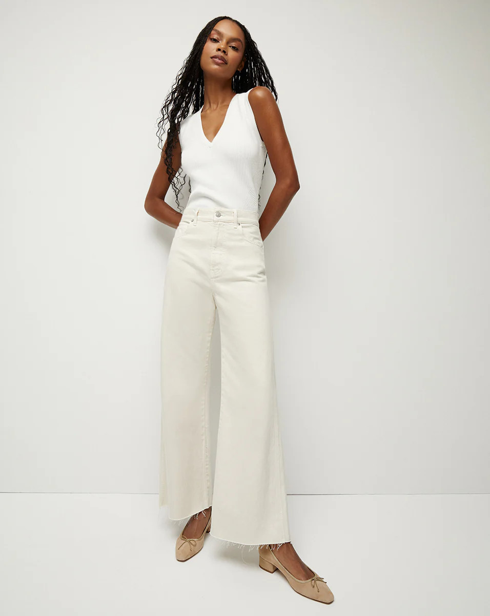 Taylor Cropped Wide-Leg Jean | Veronica Beard