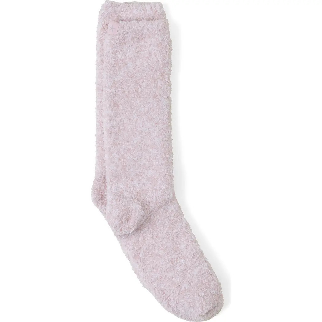 barefoot dreams CozyChic™ Heathered Socks in He Dusty Rose-White at Nordstrom, Size Small | Nordstrom