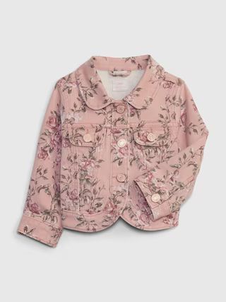 Gap × LoveShackFancy Baby Floral Icon Denim Jacket with Washwell | Gap (US)