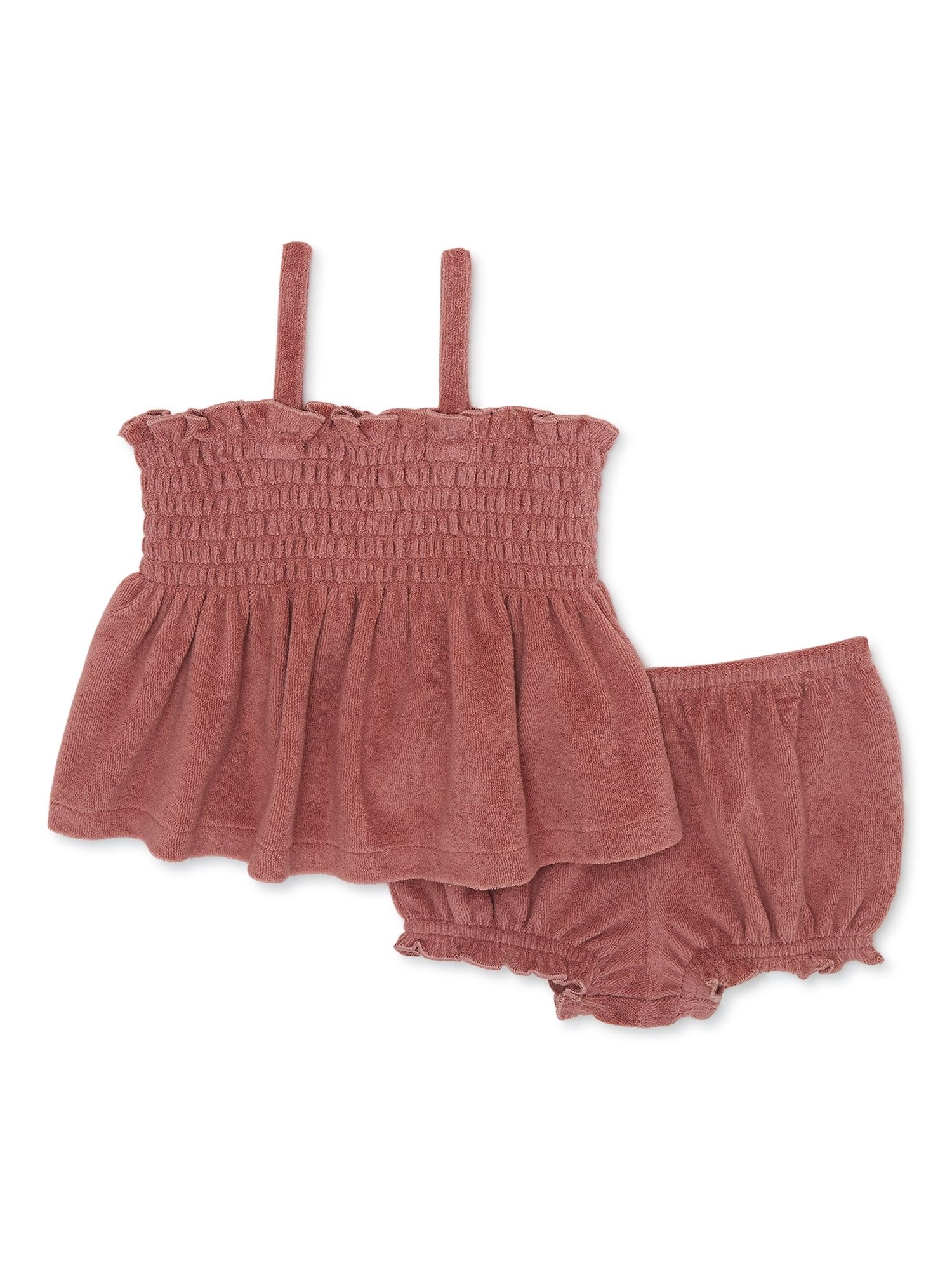 easy-peasy Baby Girls Print Tank Top and Bloomer Shorts Set, 2-Piece, Sizes 0-24M - Walmart.com | Walmart (US)