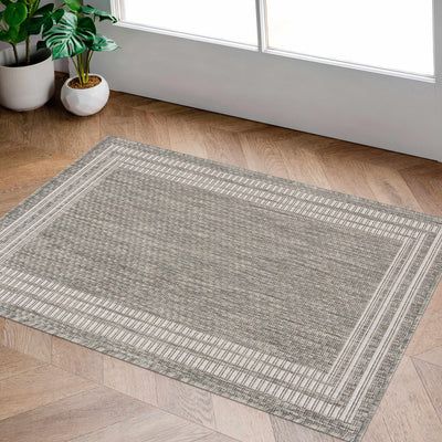 Burradoo Bordered Beige Rug | Boutique Rugs