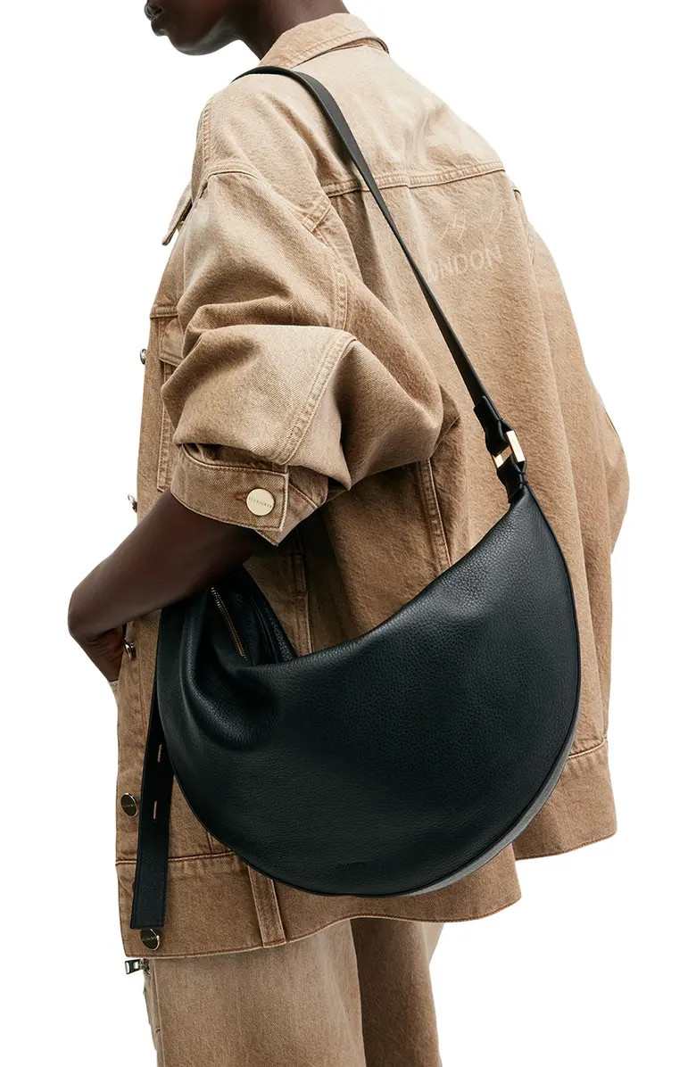 Half Moon Leather Shoulder Bag | Nordstrom