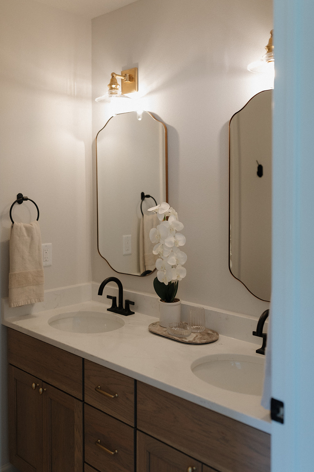 Shop everything in our kid’s bathroom! // Wall color: First Star by Sherwin Williams // Flooring: Coretec LVP in Springfield Oak  // Cabinets: Custom by Countryside Cabinets in North Pier 

 #LTKHome